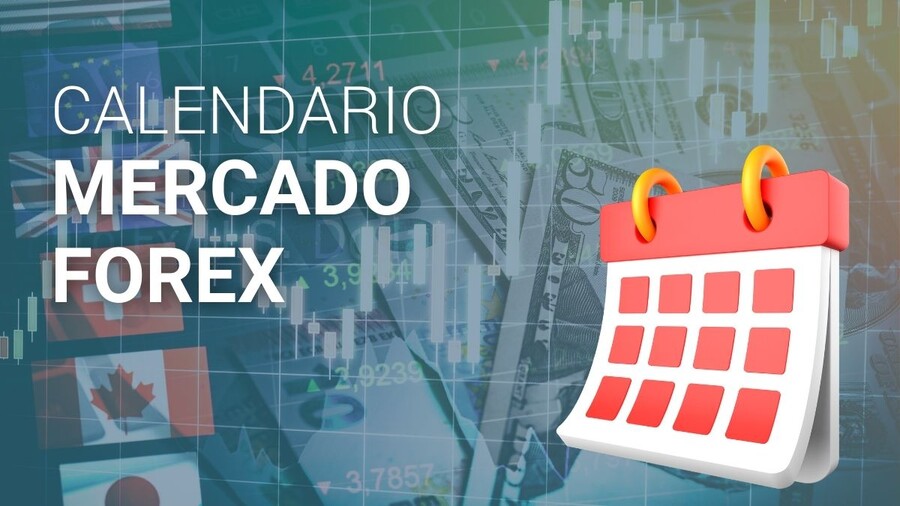 Calendario del mercado Forex con fechas y eventos económicos destacados para traders.