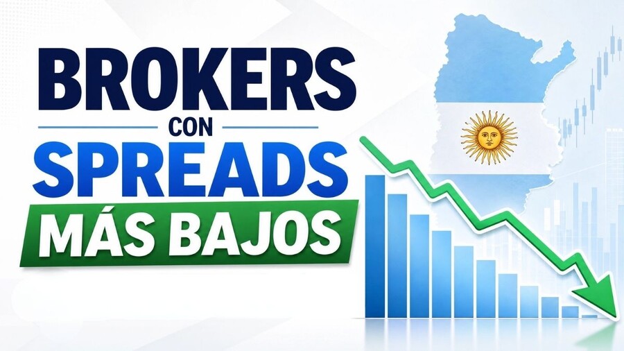 Brokers con spreads más bajos en Argentina (2026)