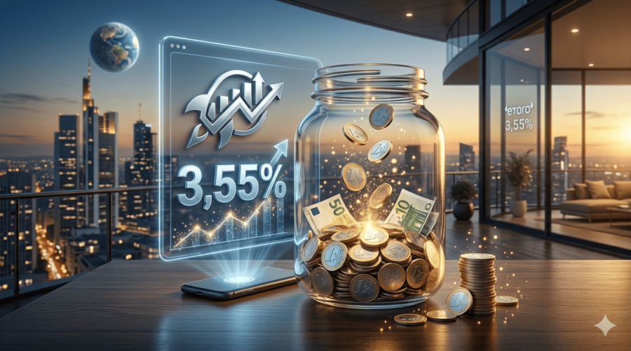 eToro cuenta remunerada: hasta 3,55% por tu saldo en USD (2026)
