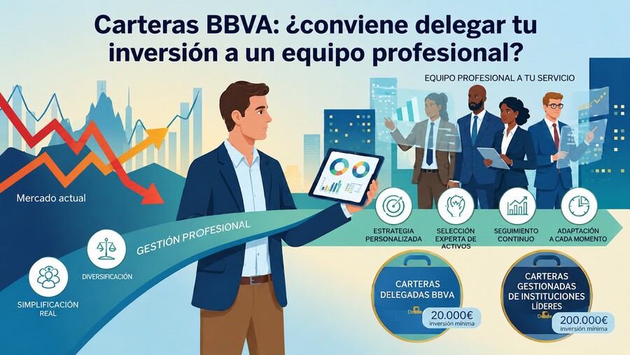 Carteras BBVA: ¿conviene delegar tu inversión a un equipo profesional?