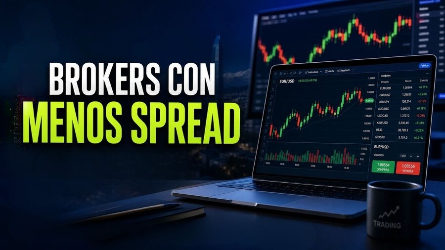 Brokers con menos spread en Chile