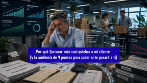 Por qué facturar más casi quiebra a mi cliente (y la auditoría de 4 puntos para saber si te pasará a ti)