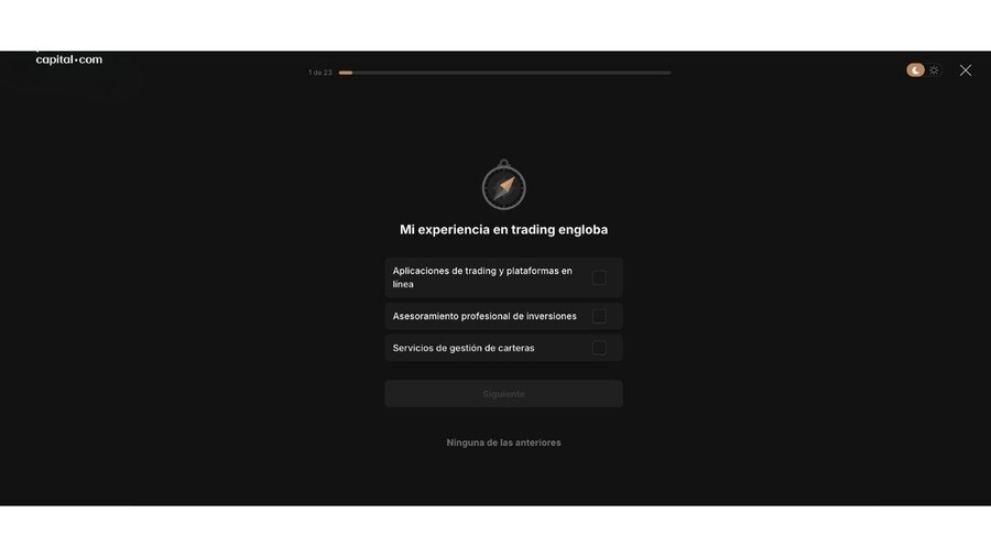 Cuestionario Capital.com