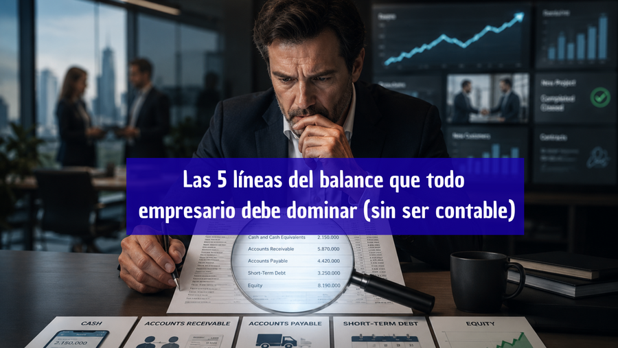 Las 5 líneas del balance que todo empresario debe dominar (sin ser contable)