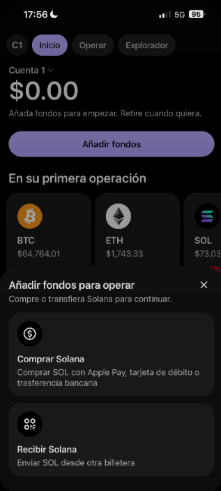 recibir solana wallet phantom