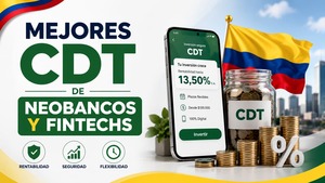 Mejores CDT de neobancos y fintechs en Colombia 2026