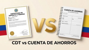 CDT vs cuenta de ahorros en Colombia: cuál conviene