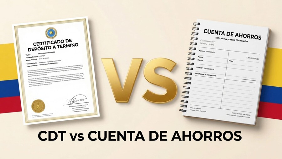 CDT vs cuenta de ahorro
