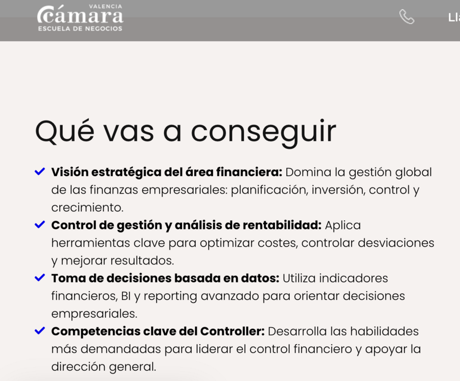 Objetivos conseguidos gracias a la realización del máster