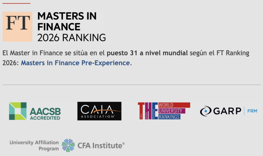 Acreditaciones del máster de Finanzas de la UC3M
