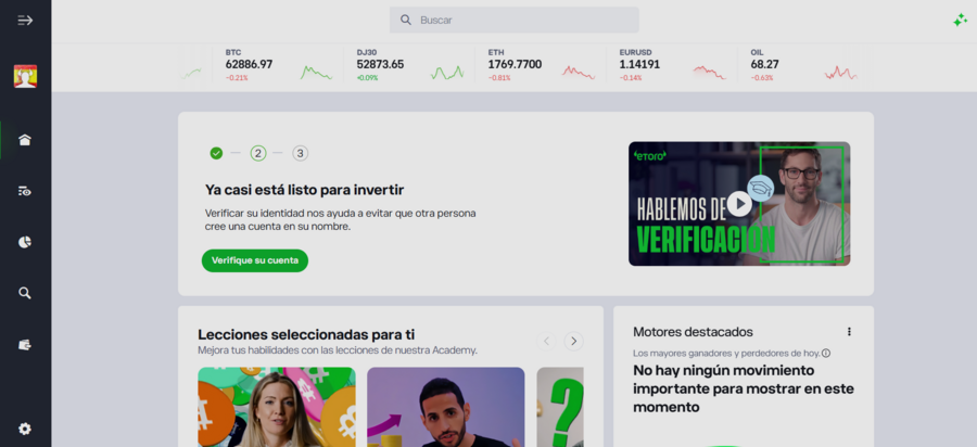 interfaz etoro