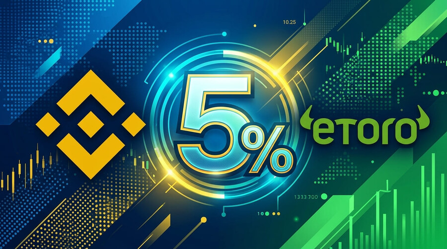 eToro Promoción: obtén un 5% extra por transferir tus criptomonedas a su Wallet