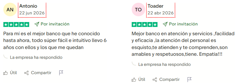 Opiniones de los usuarios de Trustpilot sobre Vivid Money