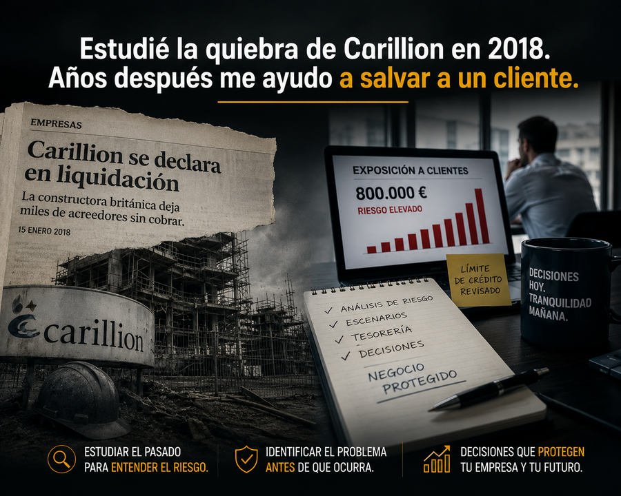 Lo que la quiebra de Carillion me enseñó sobre el riesgo de clientes
