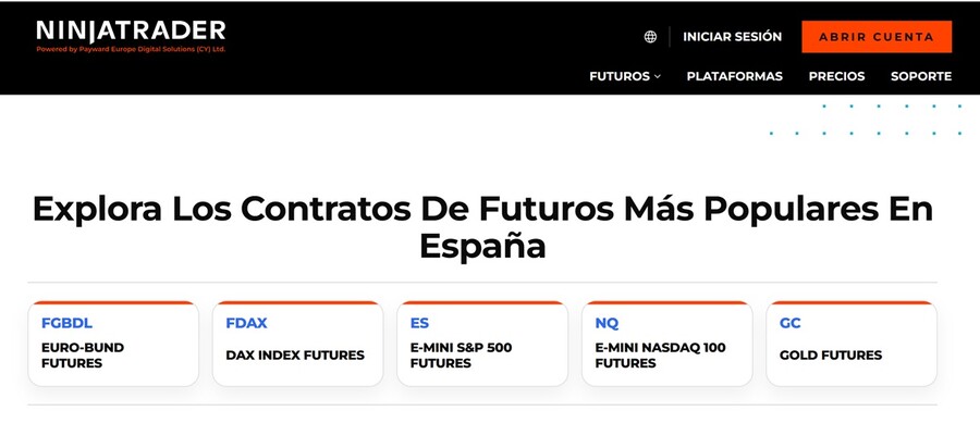NinjaTrader  tienes acceso a los principales mercados de futuros del mundo
