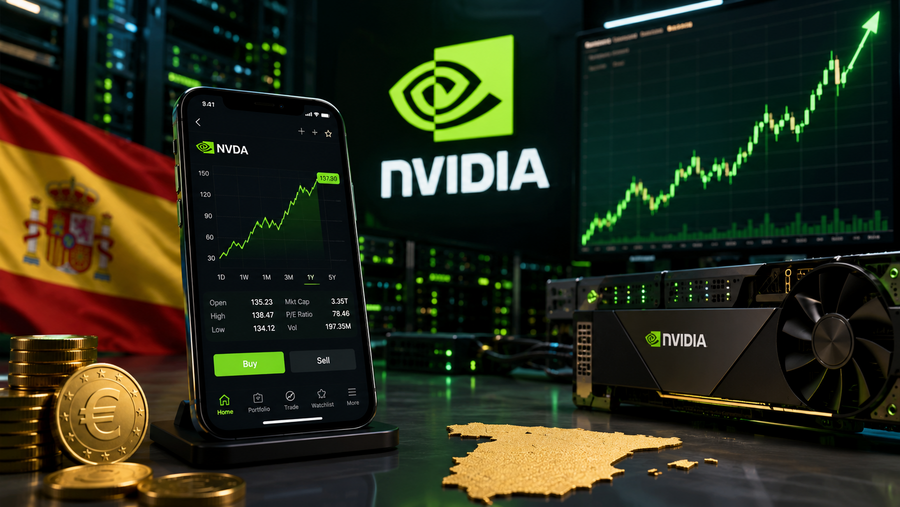 ¿Cómo comprar acciones de Nvidia desde España en 2026?