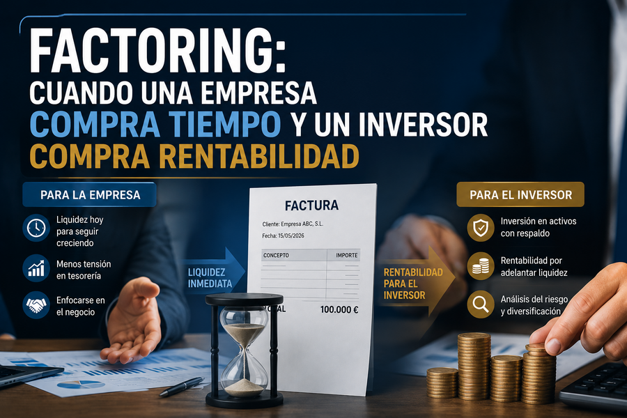 Factoring: cuando una empresa compra tiempo y un inversor compra rentabilidad