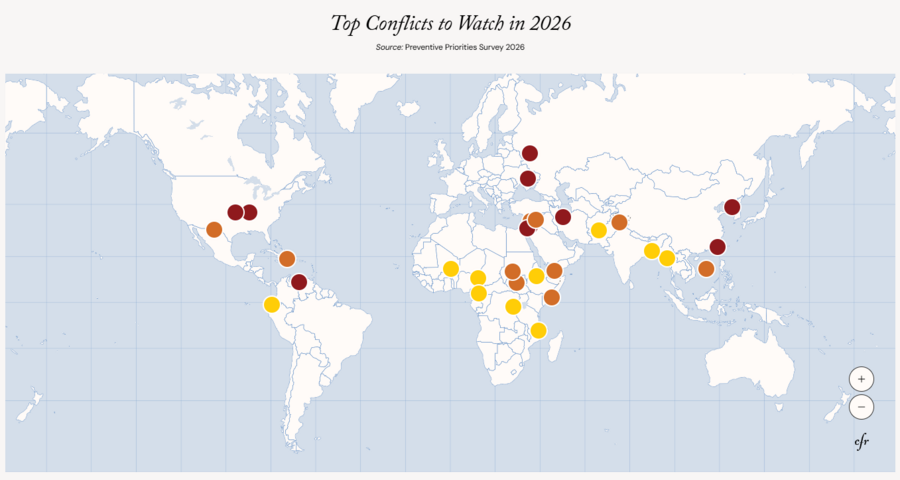 Conflictos en el mundo a fecha 2025 | Fuente: CF