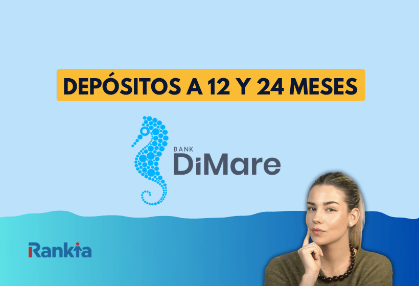 Imagen de portada sobre los depósitos Di Mare Bank con el logo de Rankia.