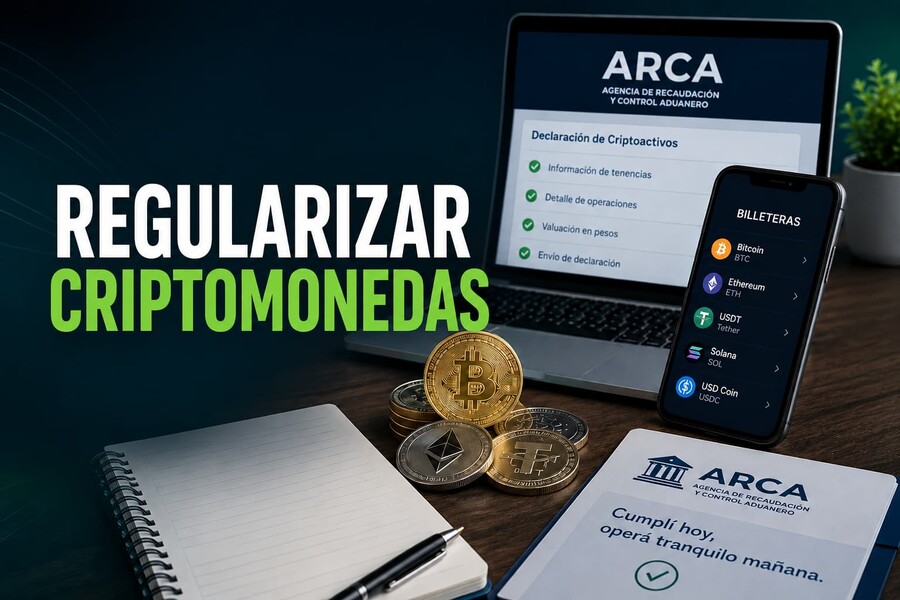 Cómo regularizar criptomonedas en Argentina