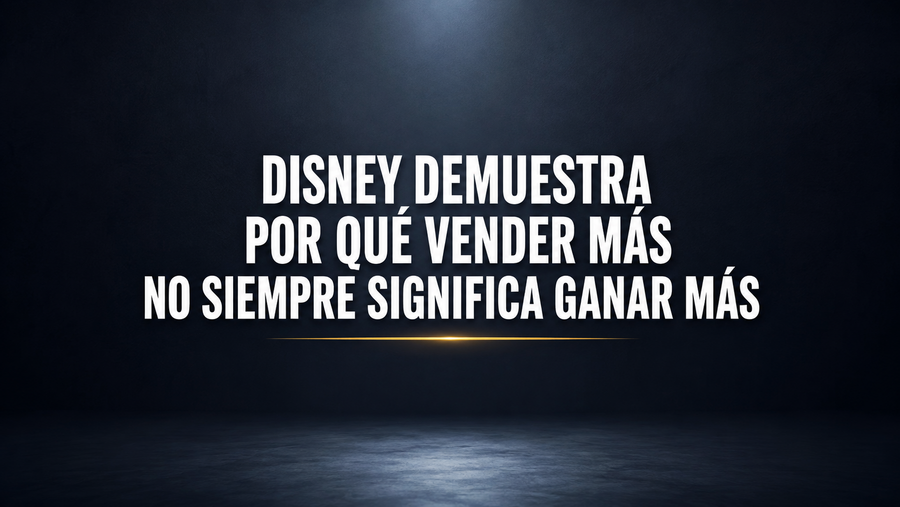 Disney demuestra por qué vender más no siempre significa ganar más
