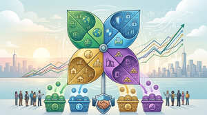 Pinwheel portfolio: ¿Qué es y cómo crearlo con ETFs o fondos indexados?