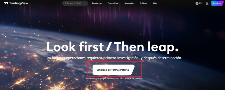 ¿Cómo abrir cuenta en TradingView gratis?