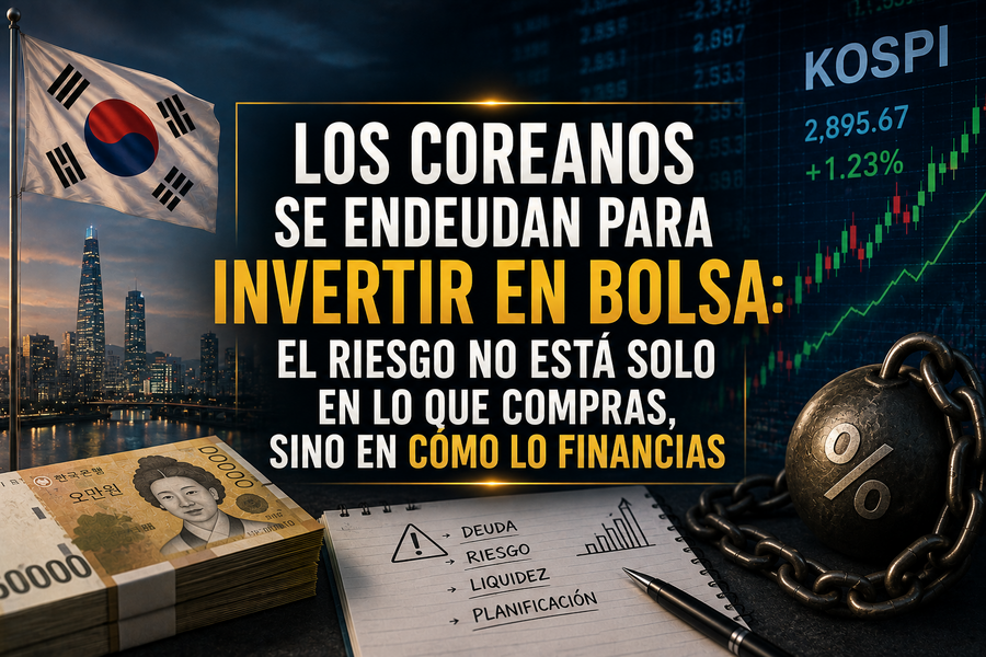 Los coreanos se endeudan para invertir en Bolsa: el riesgo no está solo en lo que compras, sino en cómo lo financias