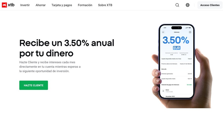 ¿Qué es y cómo funciona la cuenta de saldo remunerada al 3,5% de XTB?