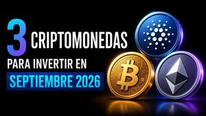 3 criptomonedas para invertir en septiembre 2026