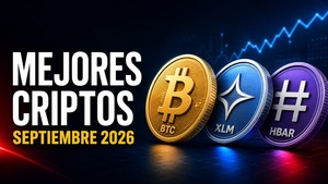 Mejores criptomonedas de septiembre 2026: BTC, XLM y HBAR