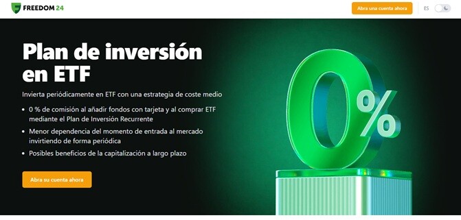 En Freedom24 puedes configurar tus propios planes de inversión automáticos