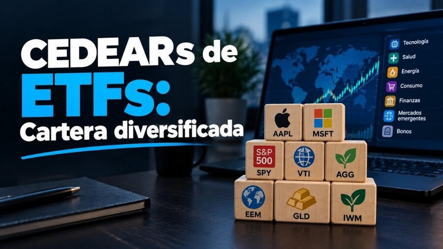 ¿Cómo usar los CEDEAR de ETF para crear un portfolio a bajo costo?