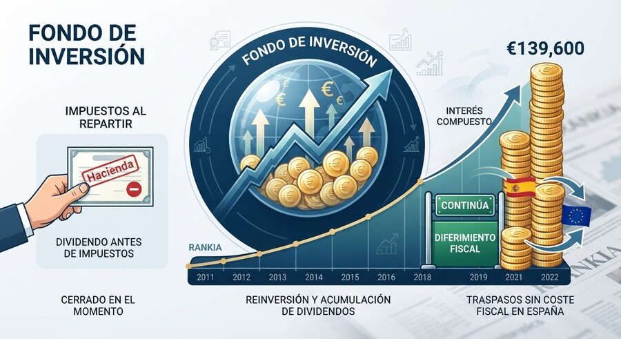 El poder del diferimiento fiscal: Cómo exprimir los fondos de inversión (nacionales e internacionales) en España