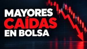 Mayores caídas de la Bolsa de Valores