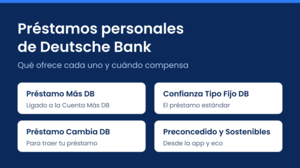 Préstamos Deutsche Bank: Más DB, Confianza y Cambia DB, TAE y condiciones