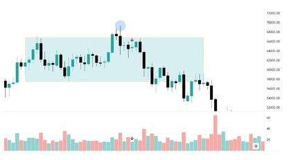 Gráfico 7. Ejemplo de Shake out + NS + vela bajista