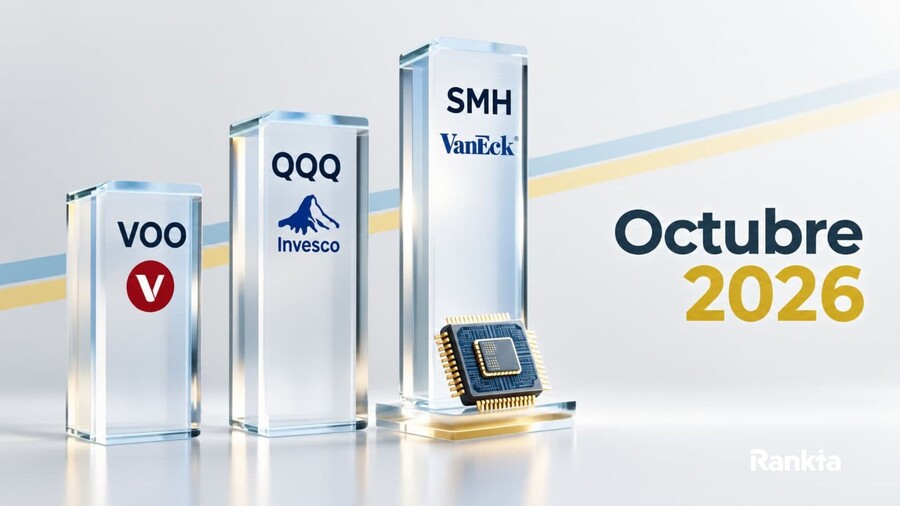 ETFs para octubre 2026 en Colombia: VOO, QQQ y SMH