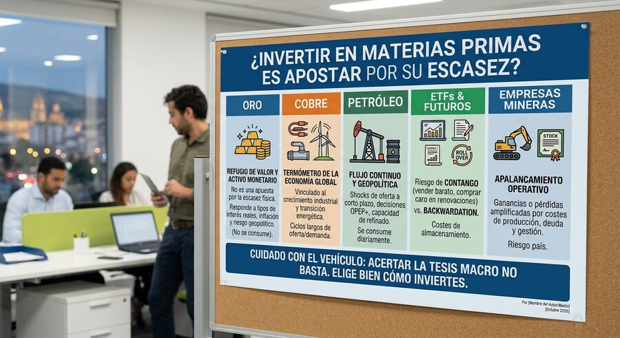 Crees que estás invirtiendo en materias primas, pero quizá estés comprando otra cosa