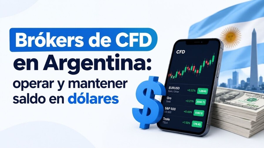¿Qué brókers de CFD permiten operar y mantener saldo en dólares desde Argentina?