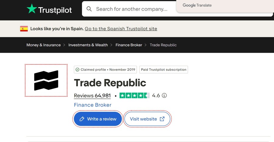 Opiniones de los usuarios de Trade Republic en Trustpilot