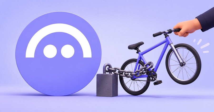 Logo oficial de Aave junto a una mano que retira una bicicleta como metáfora de una garantía liquidada.