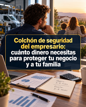 Colchón de seguridad del empresario: cuánto dinero necesitas para proteger tu negocio y a tu familia