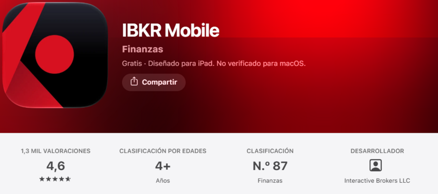 Interactive Brokers opiniones en España de los usuarios de la App Store