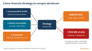Acciones de MicroStrategy (Strategy): bitcoins, deuda y cómo comprar