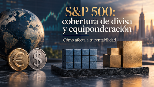 S&P 500, ¿con o sin cobertura de divisa? ¿Equiponderar sí o no? Cómo afecta a tu rentabilidad