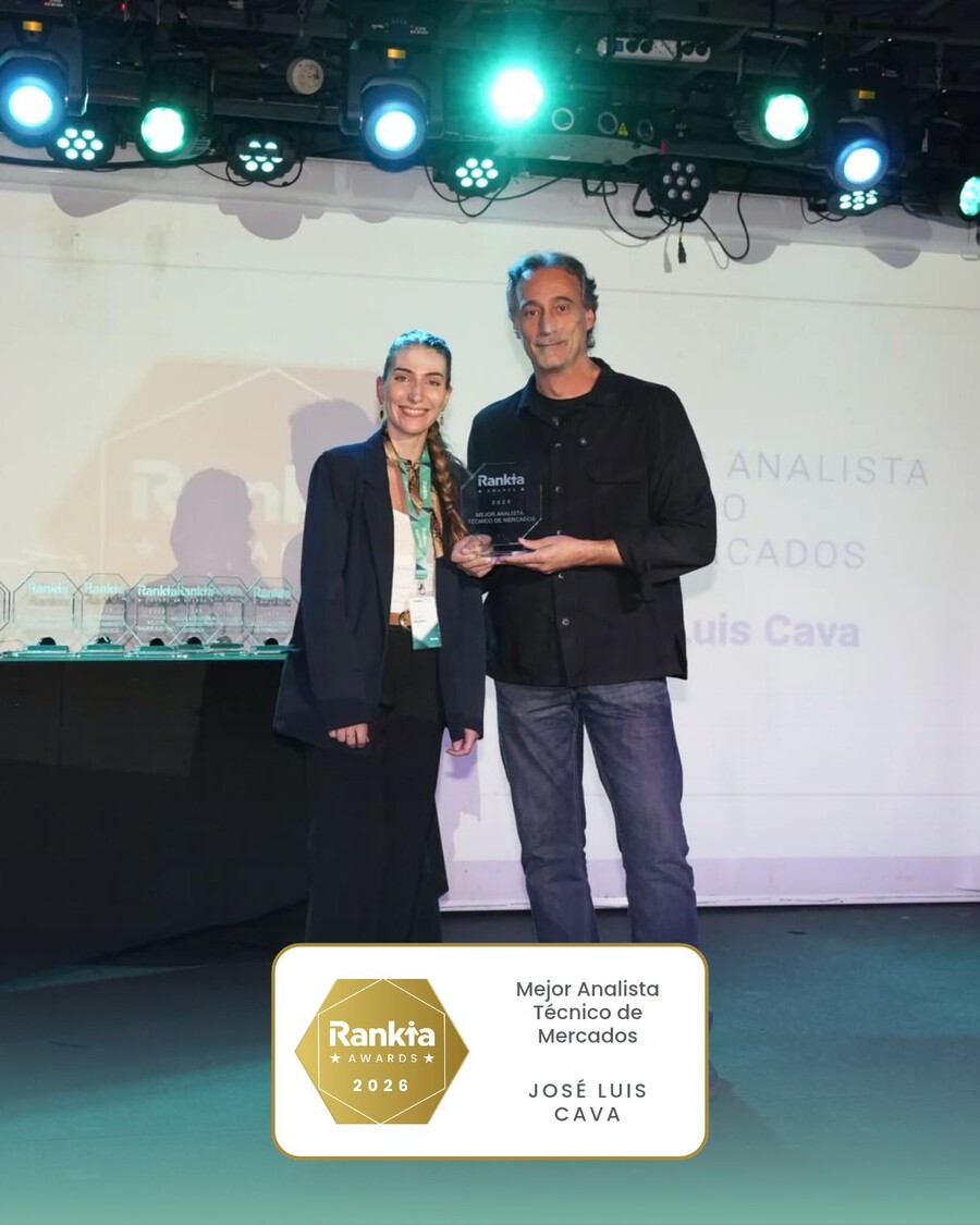 Jose Luis Cava, se llevó el Premio Rankia al Mejor Analista Técnico.