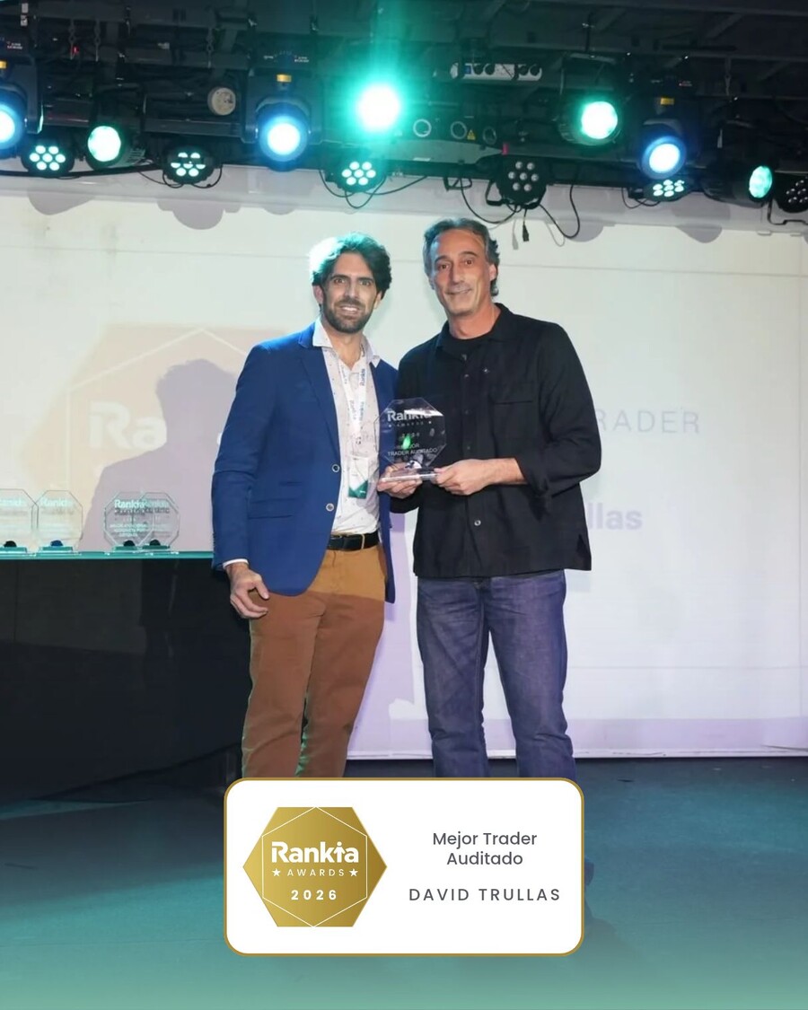 David Trullas, recogió el Premio Rankia 2026 al Mejor Trader (auditado)