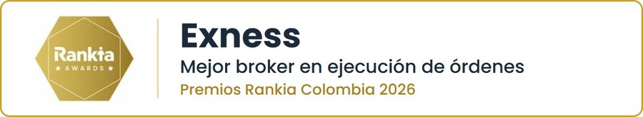 Exness, Premio Rankia Colombia 2026 al mejor broker en ejecución de órdenes