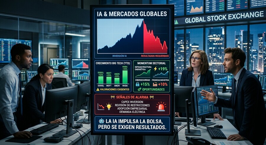 🧨 Desmontando el espejismo bursátil: ¿Por qué las "vacas sagradas" de la IA ya no convencen del todo al inversor